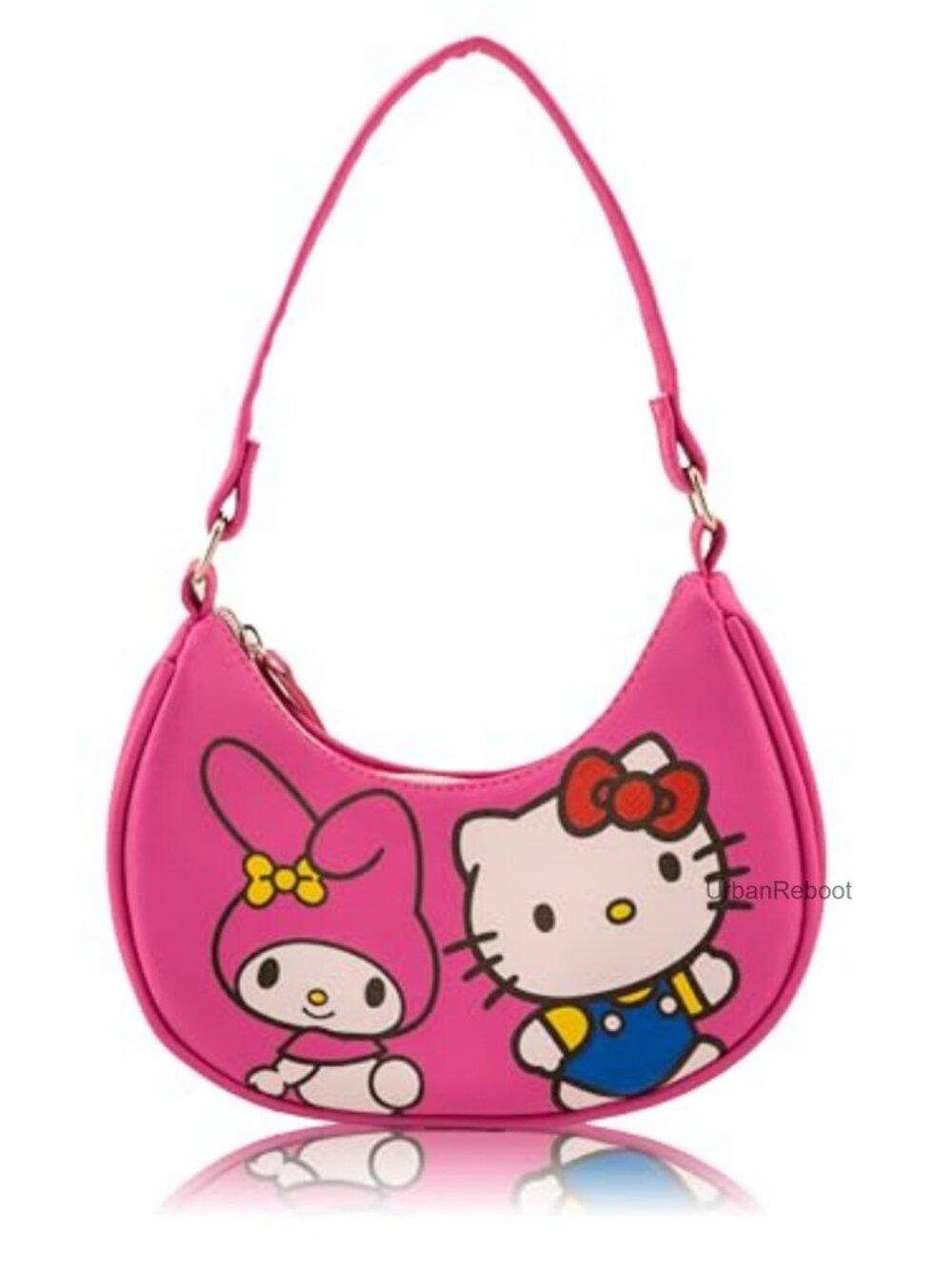 Officially Licensed Sanrio Hello Kitty Hobo Crossbody Purse Mini PU Leather